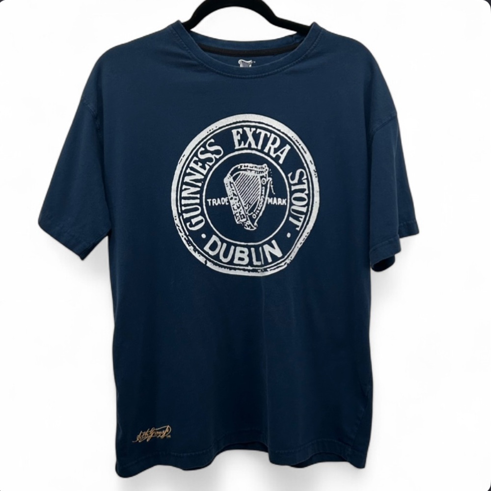 Guinness Extra Stout Dublin Tee Sz L Arthur Guinness Signature St Patrick's Day